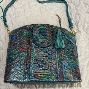 Brahmin Duxbury iridescent peacock bag
